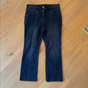 W by Worth Dark Blue Ankle Jeans